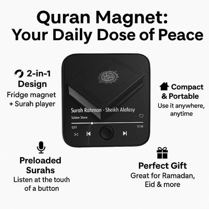 Quran Magnet – Smart Surah Player  مغناطيس القرآن الذكي مع مشغل السور