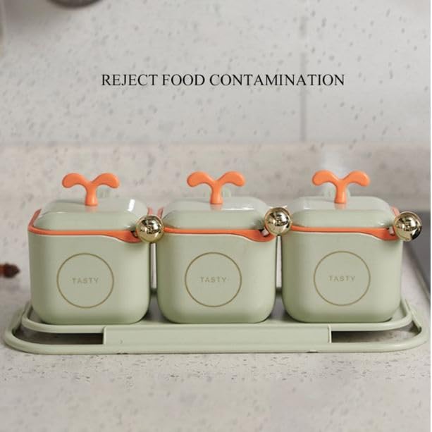 Pastel Harmony 3-Piece Seasoning Box Set