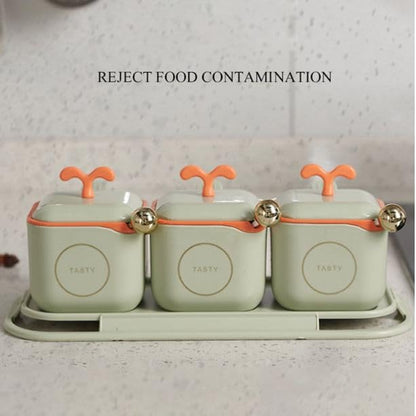 Pastel Harmony 3-Piece Seasoning Box Set