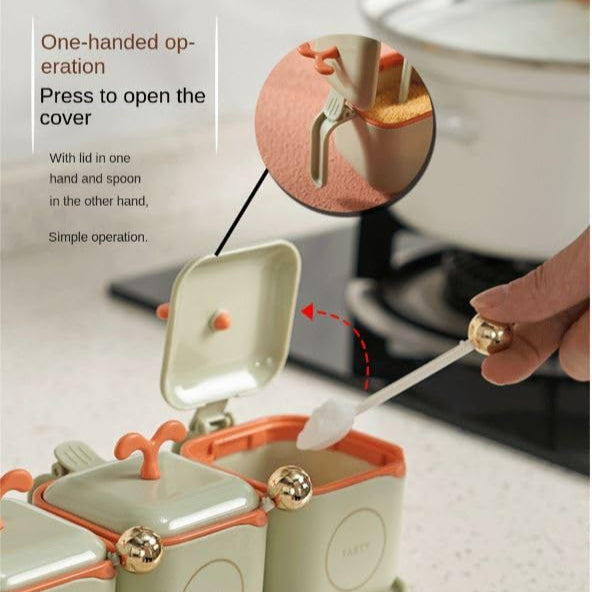 Pastel Harmony 3-Piece Seasoning Box Set